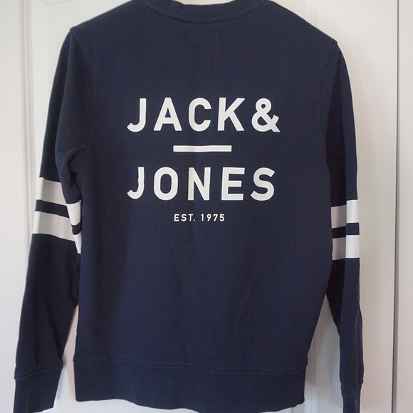 JACK & JONES NAVY BLUE SWEATER - Picture 1 of 7